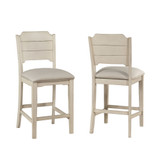 Clarion Non-Swivel Open Back Counter Height Stool