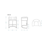 Cosmopolitan Barstool, Set of 3