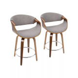 Curvini 24" Counter Stool, Set of 2