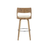 Cecina Mid-Century Modern Barstool with Swivel, Set of 2