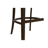 44.25" Wood Caydena Memory Return Swivel Furniture Bar Height Stool