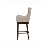 44.25" Wood Caydena Memory Return Swivel Furniture Bar Height Stool