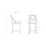 Emperor Bar Stool, Set of 3