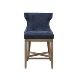 Carson 25.25" Wood Legs Swivel Seat Counter Stool