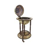 Sixteenth Century Crema Durata Replica Globe Bar Cabinet
