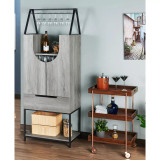 Frisko Hickory Multi-Storage Wine Cabinet