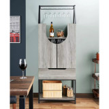 Frisko Hickory Multi-Storage Wine Cabinet