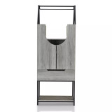 Frisko Hickory Multi-Storage Wine Cabinet