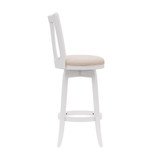43.5" Wood Savana Furniture Bar Height Swivel Stool