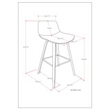 Randolph Bentwood Counter Height Stool, Set of 2