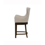 41" Wood Caydena Memory Return Swivel Furniture Counter Height Stool