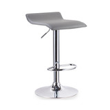 Adjustable Swivel Stool with Chrome Base, Set of 2, Gray