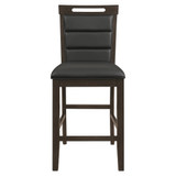 Prentiss 2-Piece Asian Hardwood Upholstered Counter Height Chair Set