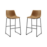 30" Faux Leather Barstool 2 Pack