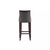 Fifth Avenue 19" 3 Piece Beech Wood Faux Leather Upholstered Barstool Set