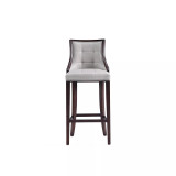 Fifth Avenue 19" 3 Piece Beech Wood Faux Leather Upholstered Barstool Set