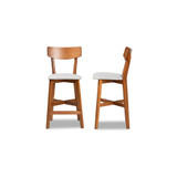 Cameron Modern and Contemporary Transitional Wood Counter Stool Set, 2 Piece