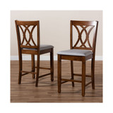 Furniture Reneau Modern and Contemporary Upholstered 2 Piece Counter Height Pub Chair Set