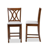Furniture Reneau Modern and Contemporary Upholstered 2 Piece Counter Height Pub Chair Set