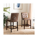 Ora Faux Leather Counter Stool (Set Of 2)