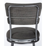 Melange Wood Back Swivel Counter Height Stool