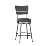 Melange Wood Back Swivel Counter Height Stool