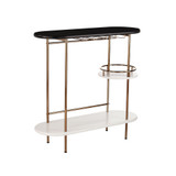 Digli Wine, Bar Table with Glassware Storage