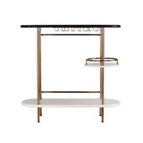 Digli Wine, Bar Table with Glassware Storage