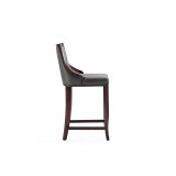 Emperor 19" 3 Piece Beech Wood Faux Leather Upholstered Barstool Set