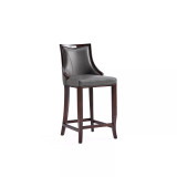 Emperor 19" 3 Piece Beech Wood Faux Leather Upholstered Barstool Set