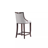 Emperor 19" 3 Piece Beech Wood Faux Leather Upholstered Barstool Set