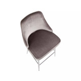 Marcel Chrome Counter Stool, Set of 2