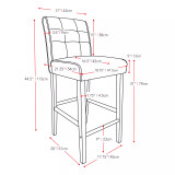 Antonio Tufted Bar Stool