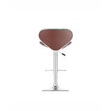 Curved Form Fitting Adjustable Barstool in Leatherette, Set of 2