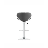 Curved Form Fitting Adjustable Barstool in Leatherette, Set of 2