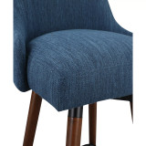 Bagford 26" Swivel Counter Stool with Legs in Fabric