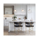 Astrid Velvet Counter Stool