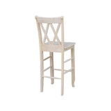 Double X-Back Bar Height Stool