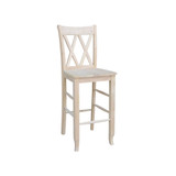 Double X-Back Bar Height Stool