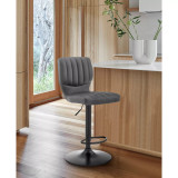 Bardot Adjustable Faux Leather Swivel Bar Stool