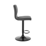 Bardot Adjustable Faux Leather Swivel Bar Stool