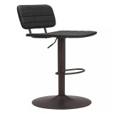 43" Steel, Polyurethane Holden Adjustable Bar Chair