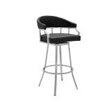 Palmdale Swivel Modern Faux Leather Bar and Counter Stool