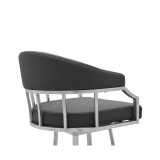 Palmdale Swivel Modern Faux Leather Bar and Counter Stool