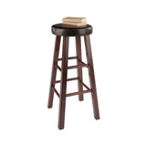 Maria 2-Piece Wood Cushion Seat Bar Stool Set