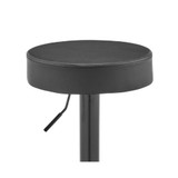 Dax Backless Faux Leather Adjustable Bar Stool