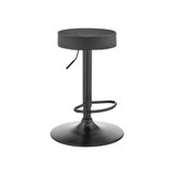 Dax Backless Faux Leather Adjustable Bar Stool