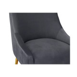 Beatrix Pleated Velvet Bar Stool