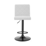Duval Adjustable Faux Leather Swivel Bar Stool