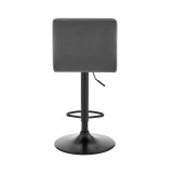 Duval Adjustable Faux Leather Swivel Bar Stool